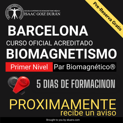 Reserva de curso Biomagnetismo y Par Biomagnético Barcelona 2023-2024